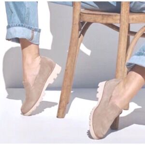 Vionic Kensley Women's Tan Suede Loafer Flats Womens Size 12 W Wide NEW